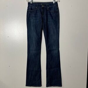 Mavi Jeans Blue Denim Ashley Mid Rise Bootcut Western Casual Jeans Woman Size 27